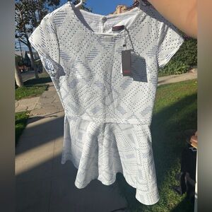 White Catimini Girls Dress NWT